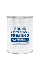 Printed Tin Box For Curcumin Powder 400gr D401 (Φ99x126)